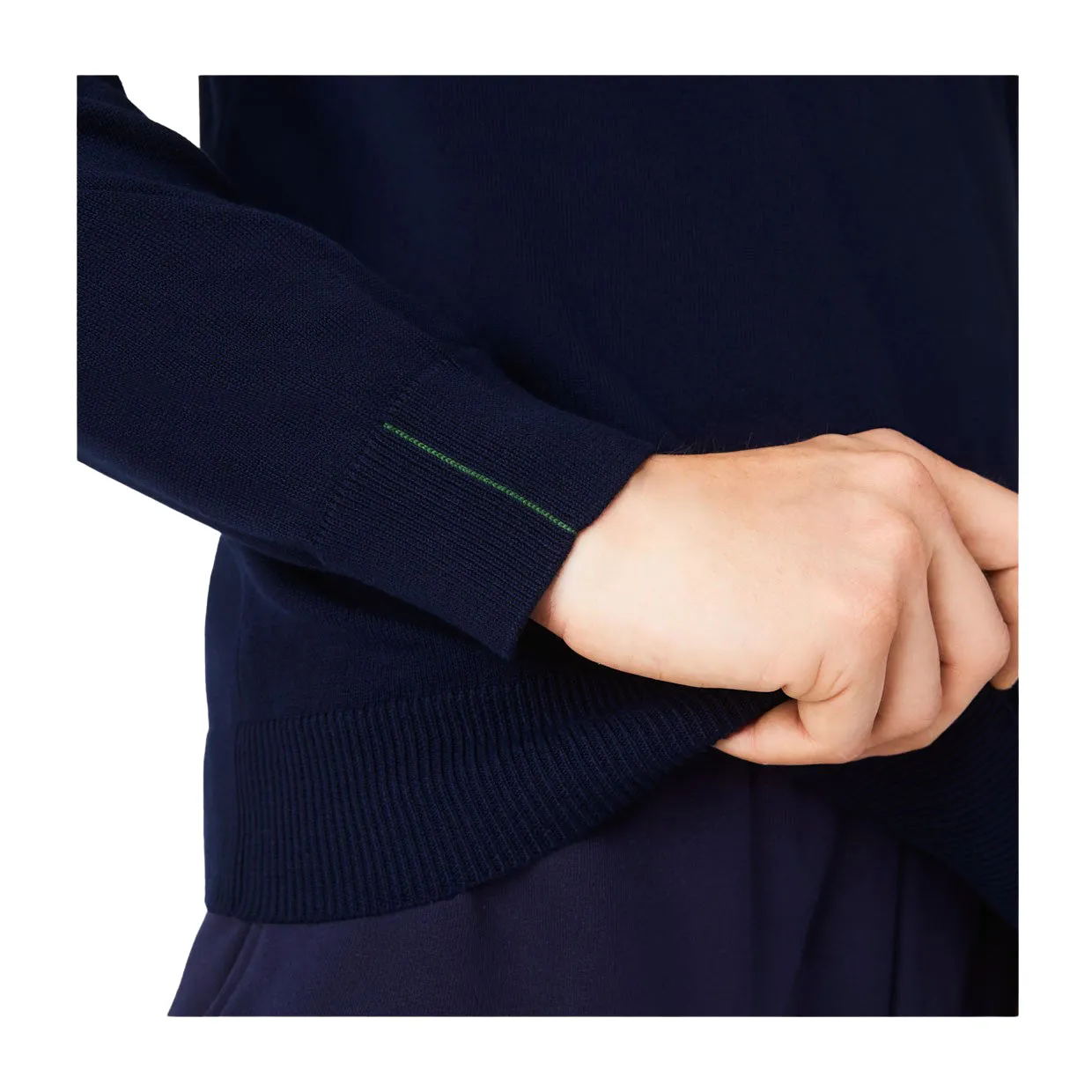Maglione Uomo Lacoste Girocollo Blu Navy