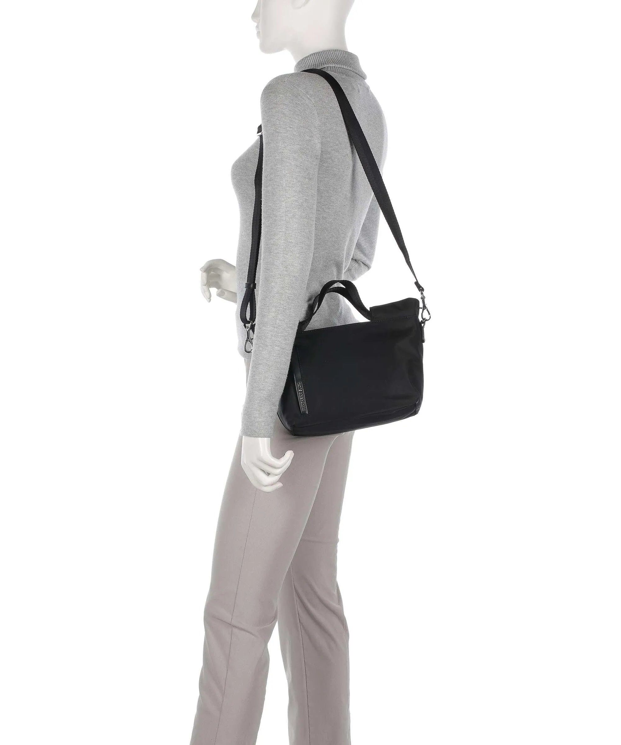  Mandarina Duck Hunter Borsa a mano nylon nero  
