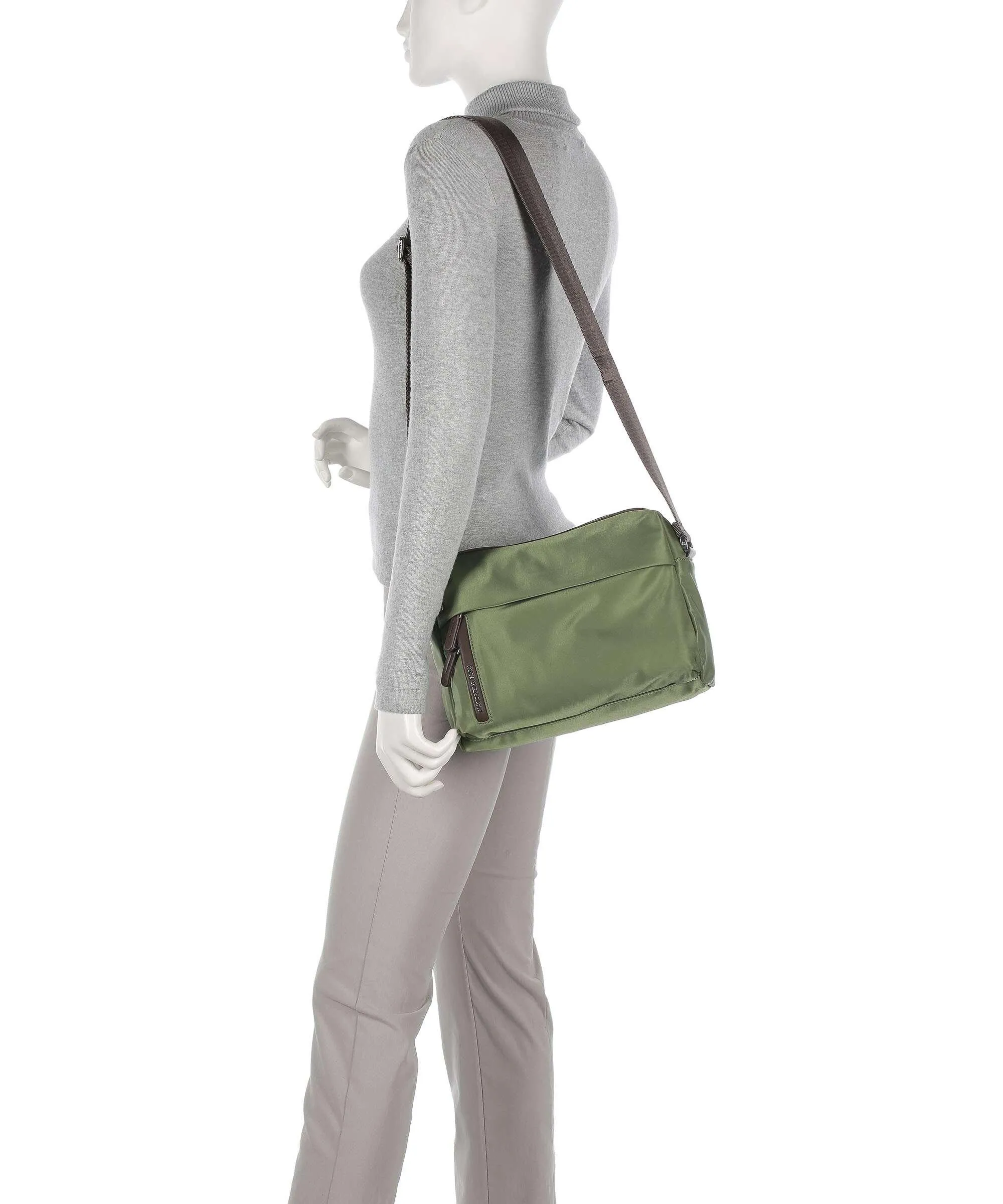  Mandarina Duck Hunter Borsa a spalla nylon verde  