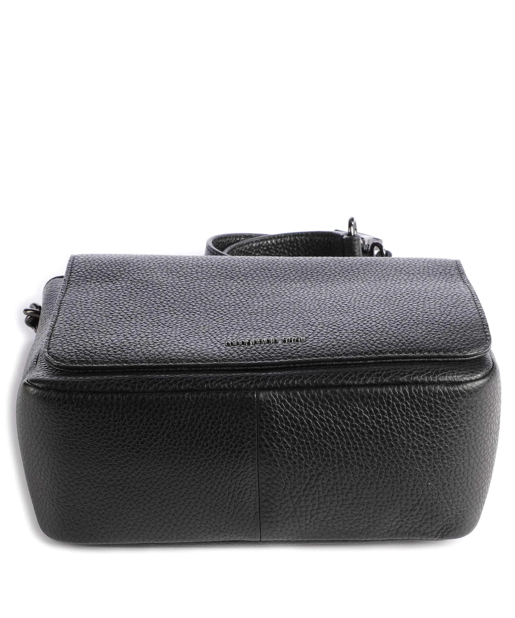  Mandarina Duck Mellow Leather Borsa a tracolla pelle di vitello grana nero  