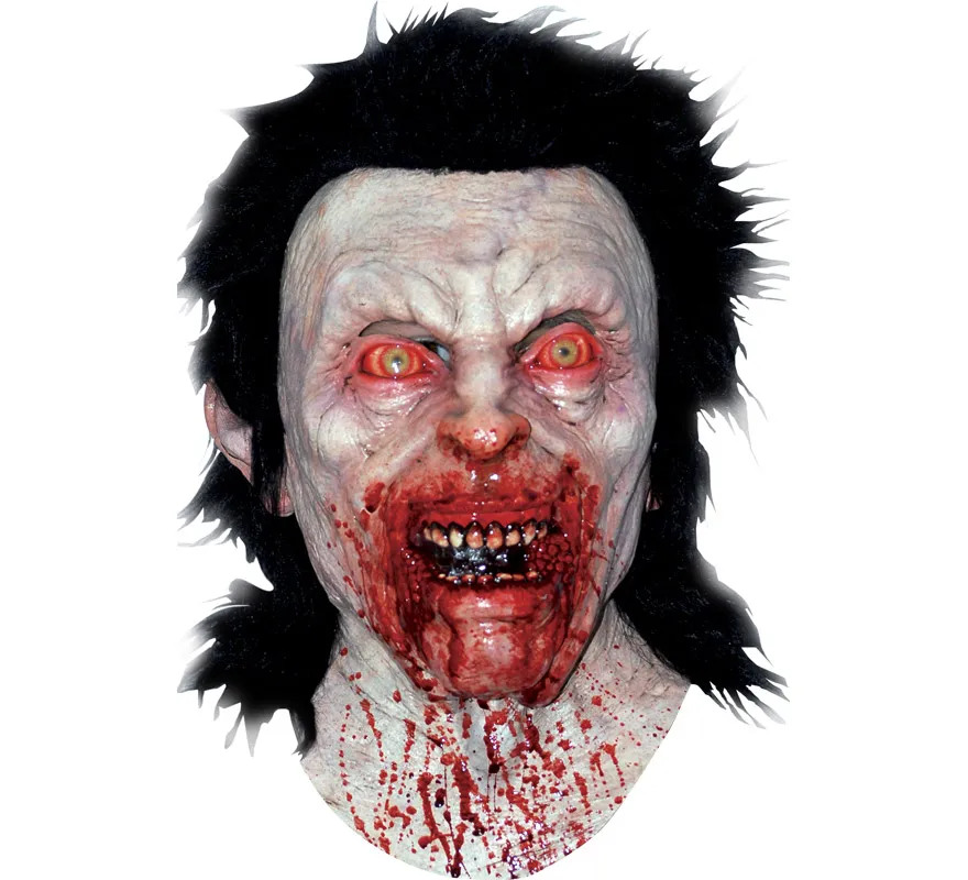 Maschera da zombi posseduta da una rabbia sanguinosa