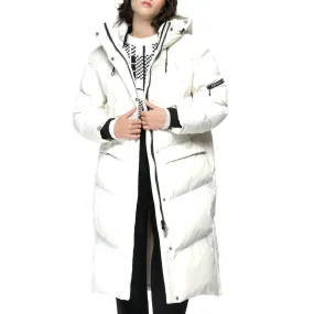 Maxi Piumino In Nylon, Bianco
