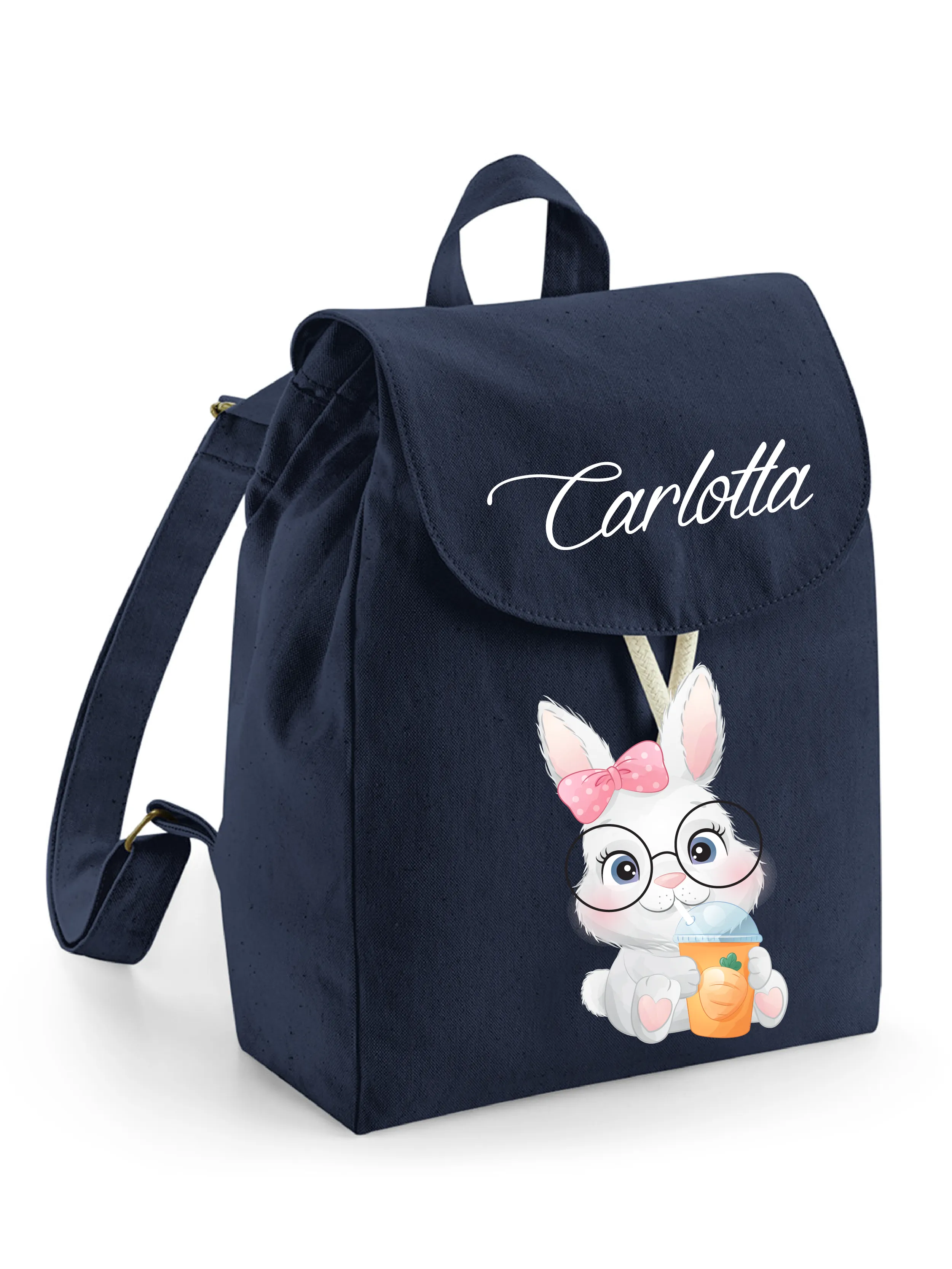 Mini Zaino  Asilo in Cotone Coniglietta