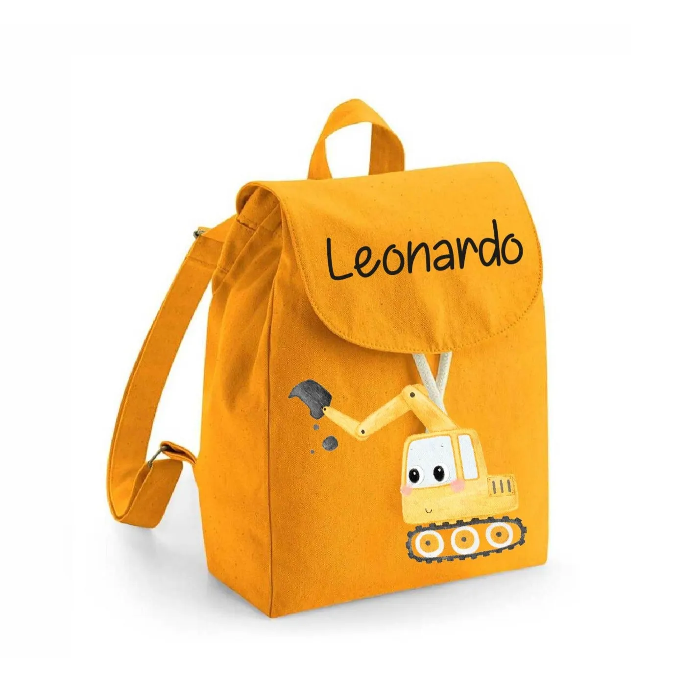 Mini Zaino in cotone Escavatore