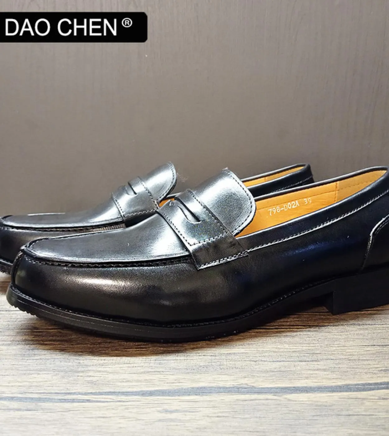 Mocassini Penny Neri Uomo Penny Loafer Scarpe Uomo Penny Loafers Uomo Stile Lusso