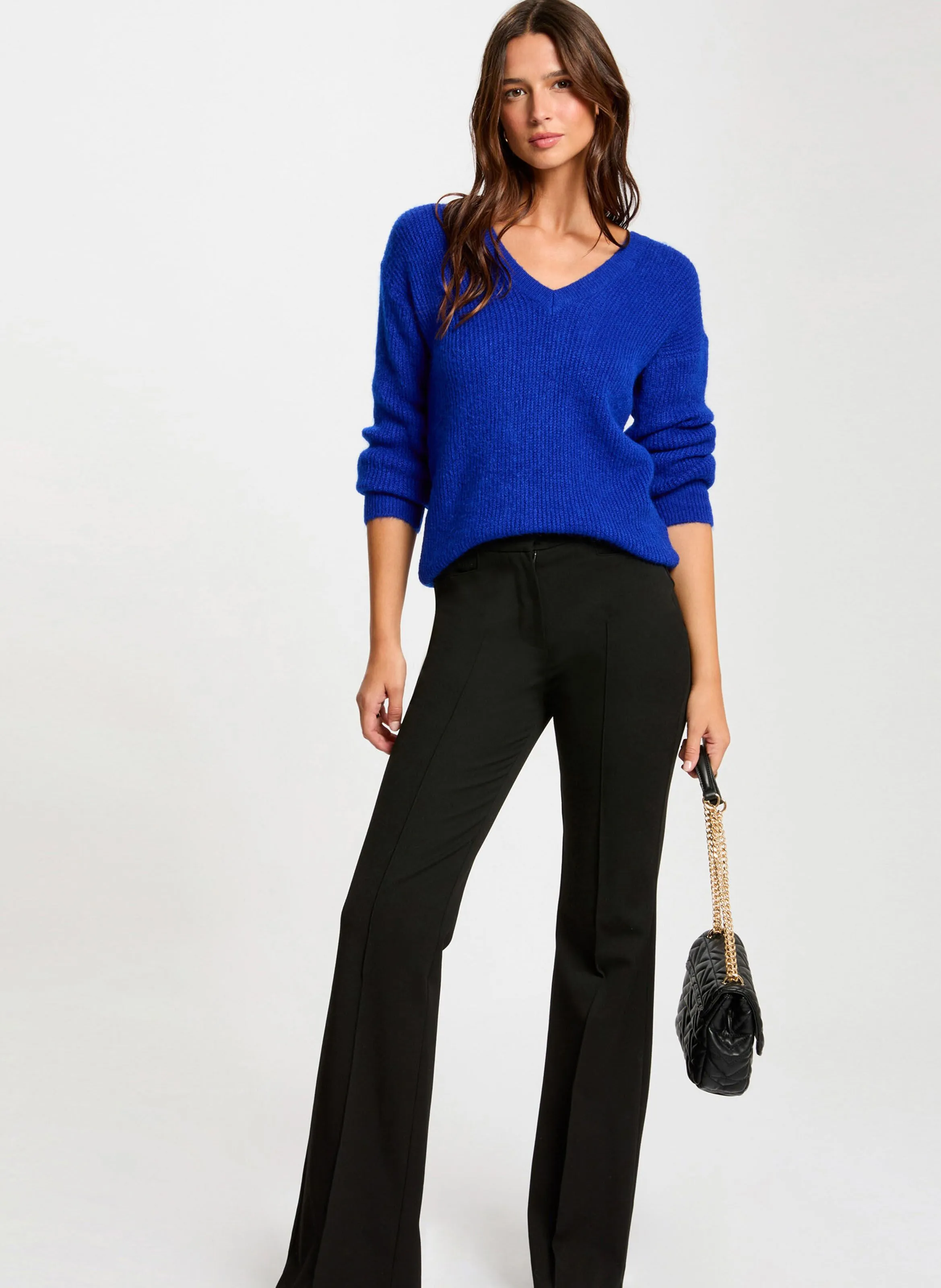  MORGAN   MATILD3 - Maglione scollo a V | Blu
