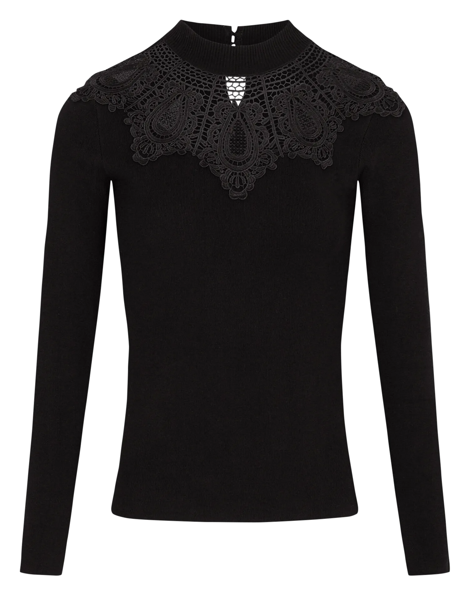  MORGAN   MVIVIA - Maglione aderente a collo alto | Nero