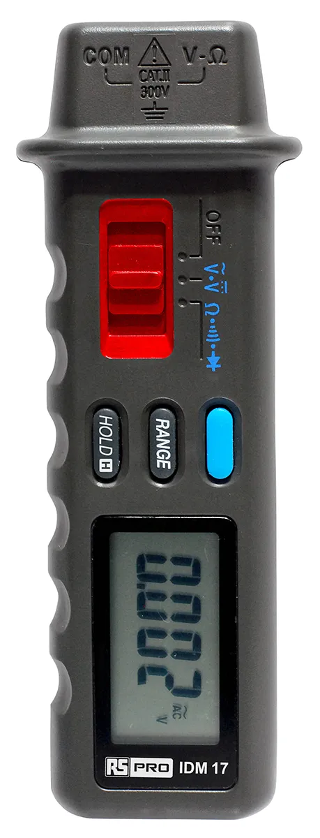 Multimetro digitale Portatile RS PRO IDM17, 600V ca, 100A ca, CAT III, Cert. ISO