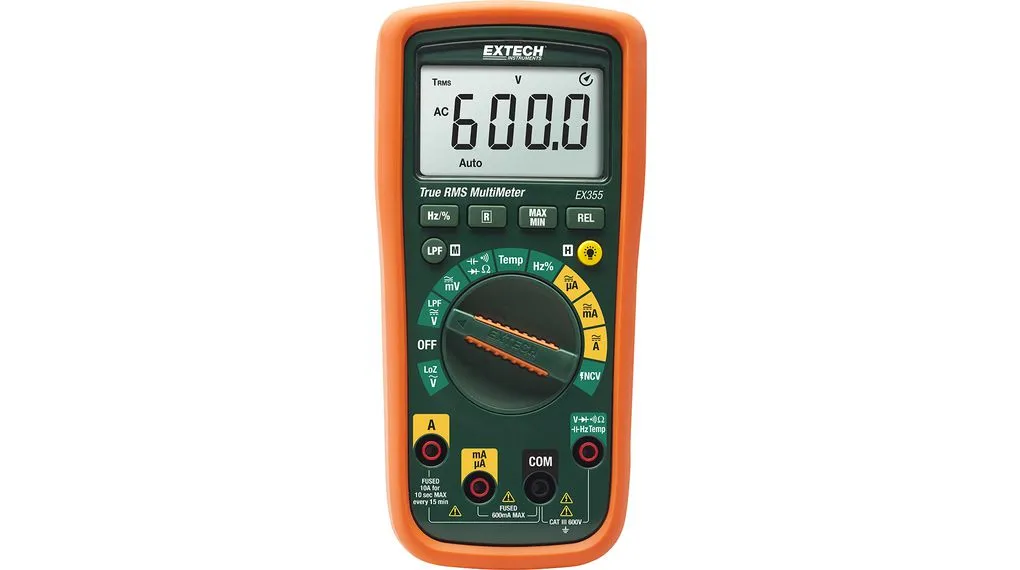 Multimetro Portatile Extech EX355, 600V ca, 10A ca