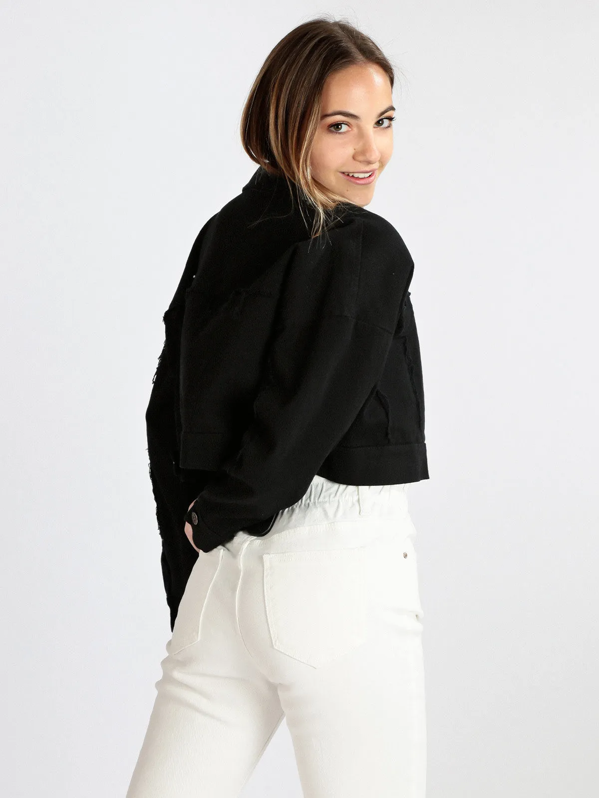 My.Station Veste femme en jean oversize