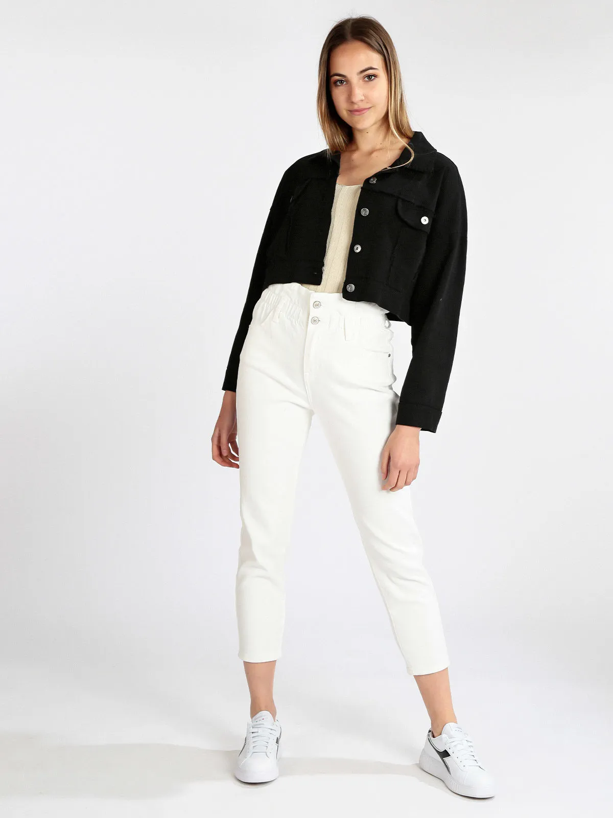 My.Station Veste femme en jean oversize