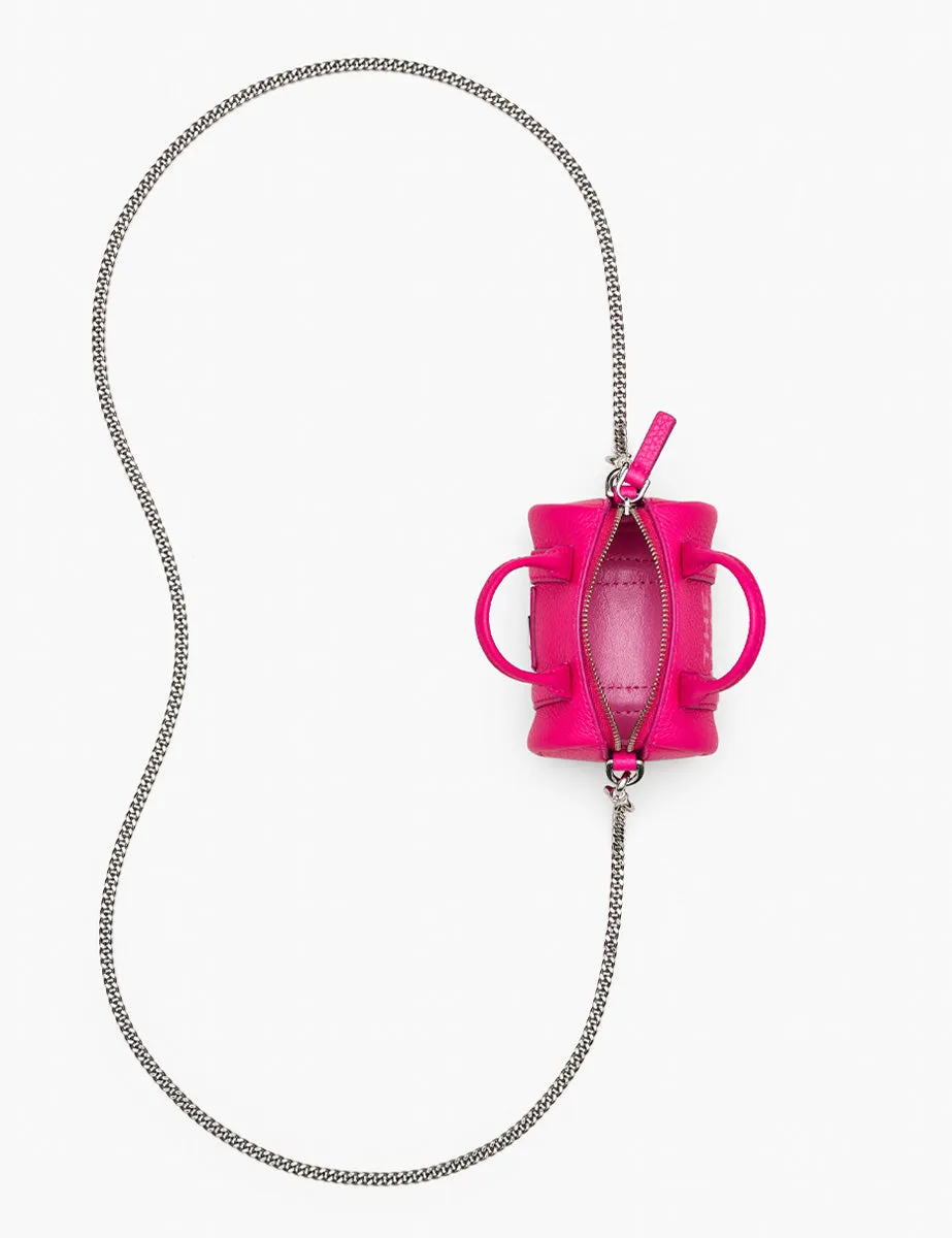 nano duffle crossbody bag hot pink