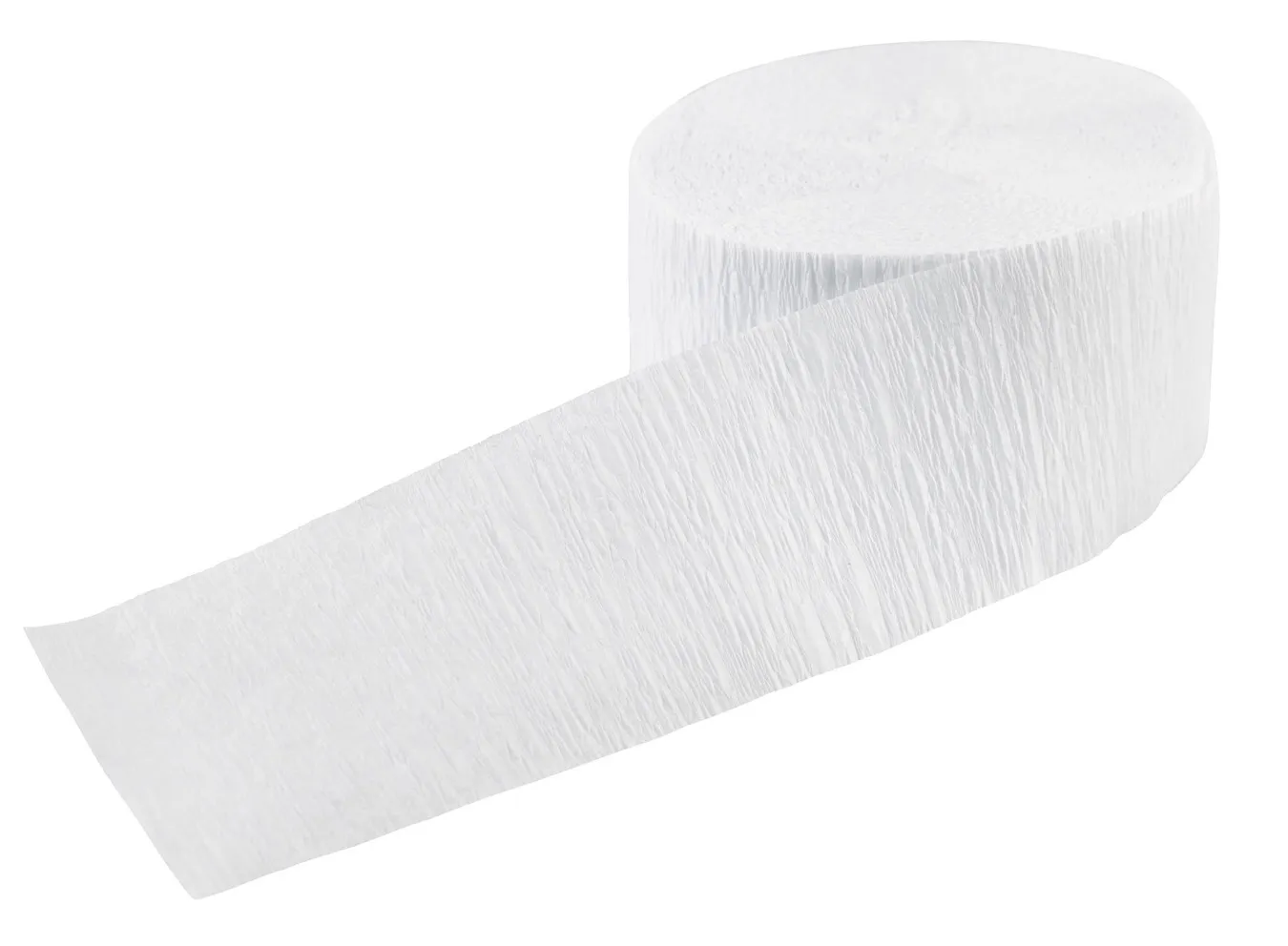 Nastro di carta crespa bianco 24m