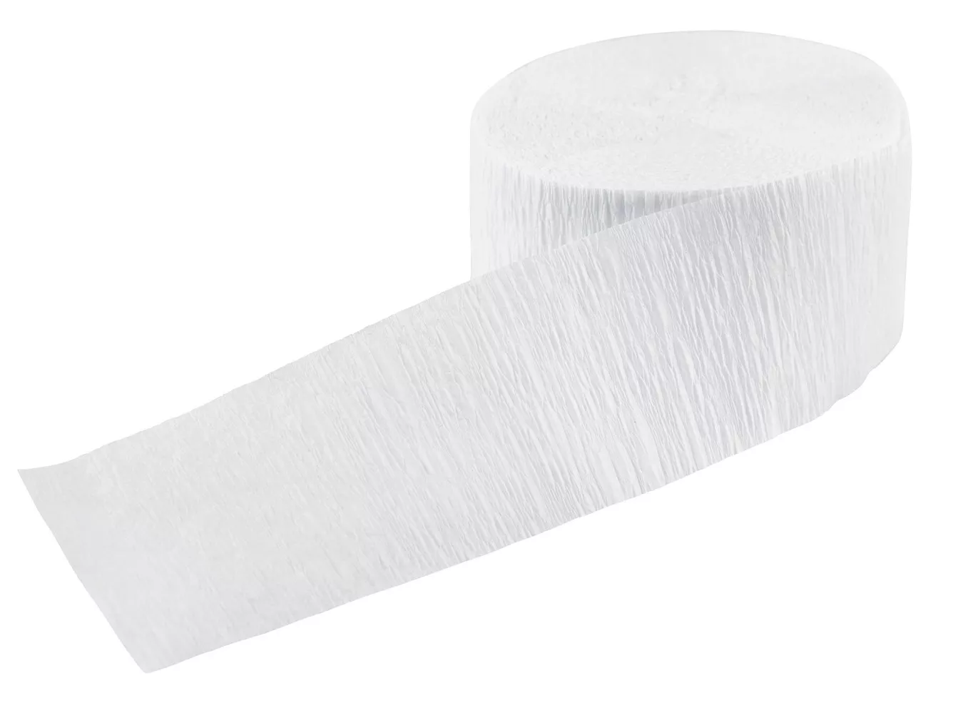 Nastro di carta crespa bianco 24m