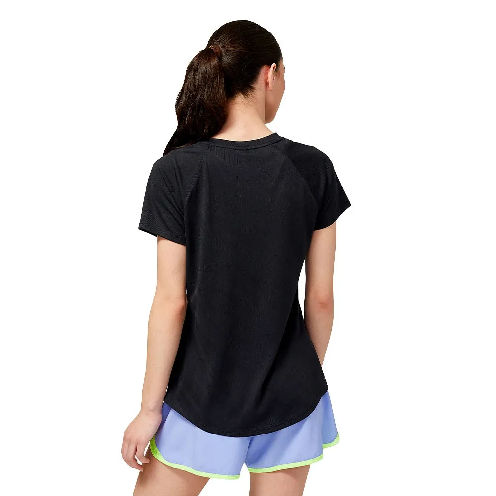 New Balance Maglia Running Q Speed Jacquard Nero Donna