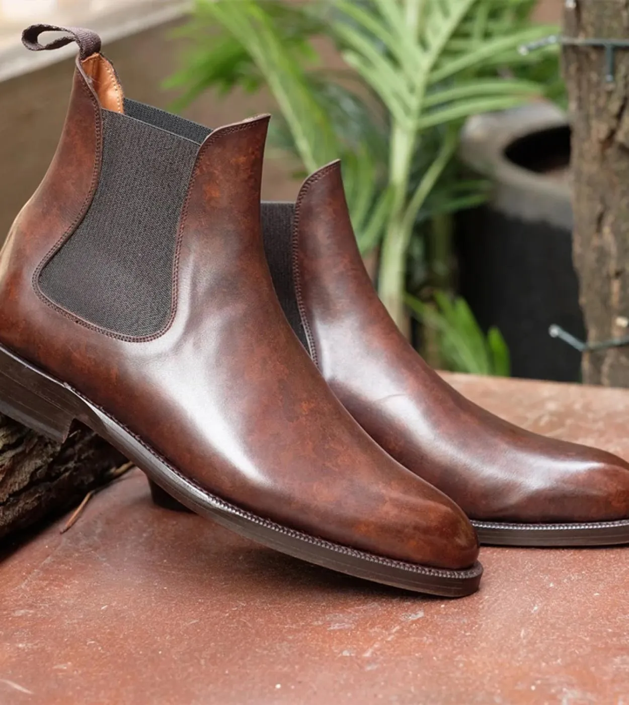 New In Chelsea Boots For Men Stivaletti da lavoro marroni con punta tonda Stivali vintage di spedizione gratuita Zapatos De Segu