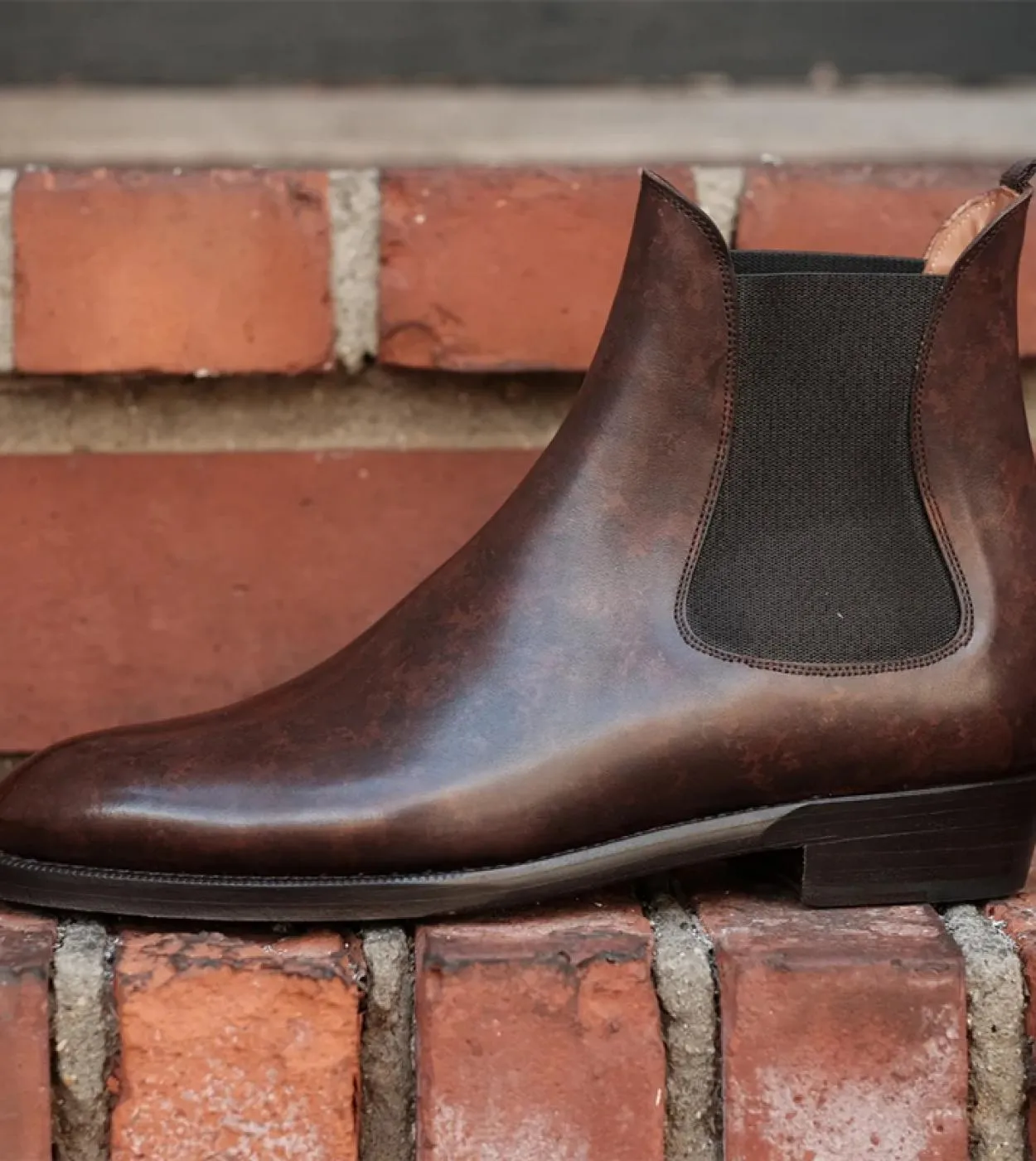 New In Chelsea Boots For Men Stivaletti da lavoro marroni con punta tonda Stivali vintage di spedizione gratuita Zapatos De Segu