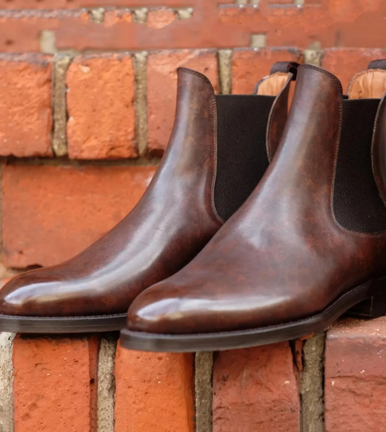New In Chelsea Boots For Men Stivaletti da lavoro marroni con punta tonda Stivali vintage di spedizione gratuita Zapatos De Segu