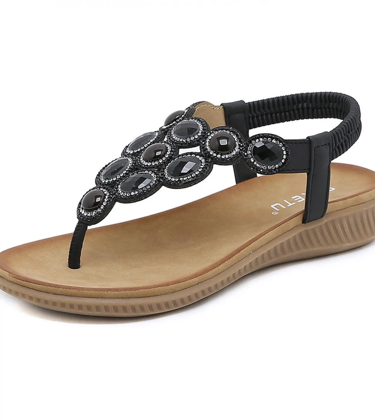Novità Sandali da donna 2023 Piattaforma Tacco basso Scarpe estive per donna Scarpe da spiaggia casual in cristallo Sandali infr