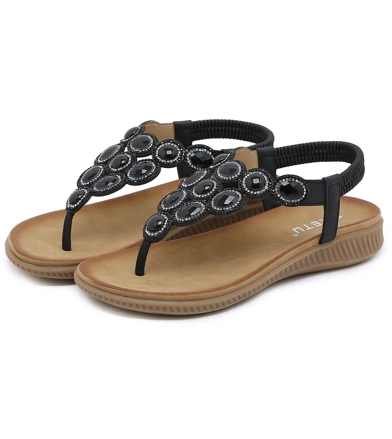 Novità Sandali da donna 2023 Piattaforma Tacco basso Scarpe estive per donna Scarpe da spiaggia casual in cristallo Sandali infr