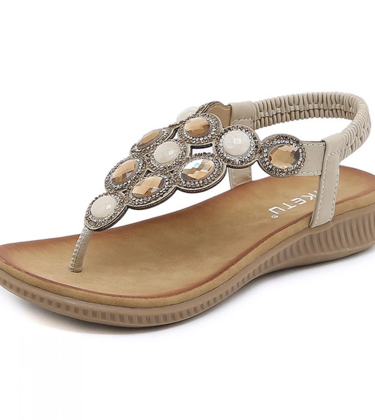 Novità Sandali da donna 2023 Piattaforma Tacco basso Scarpe estive per donna Scarpe da spiaggia casual in cristallo Sandali infr