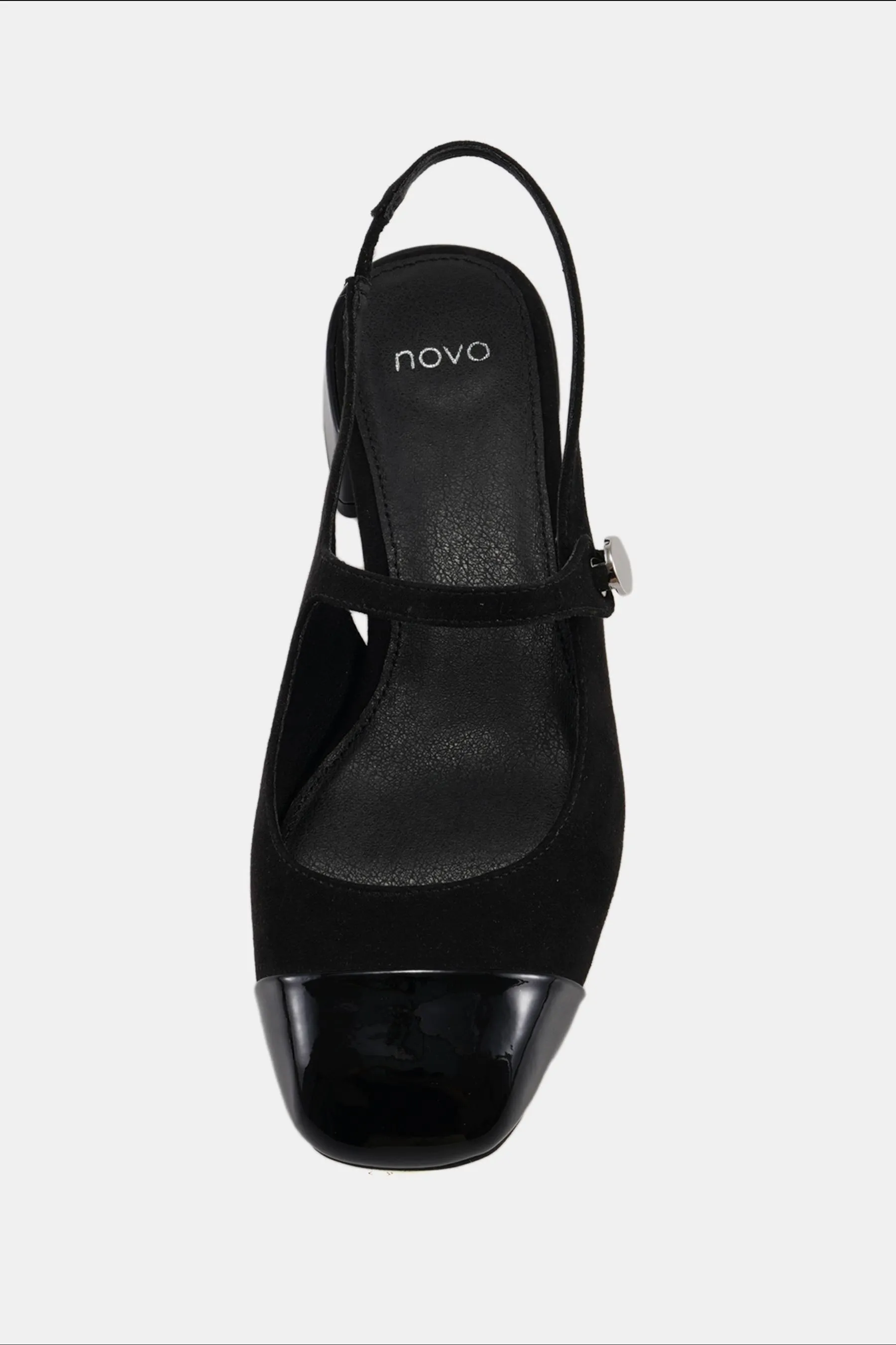 Novo Stampa Zimmy Low Block Slingback Mary Jane Scarpe    