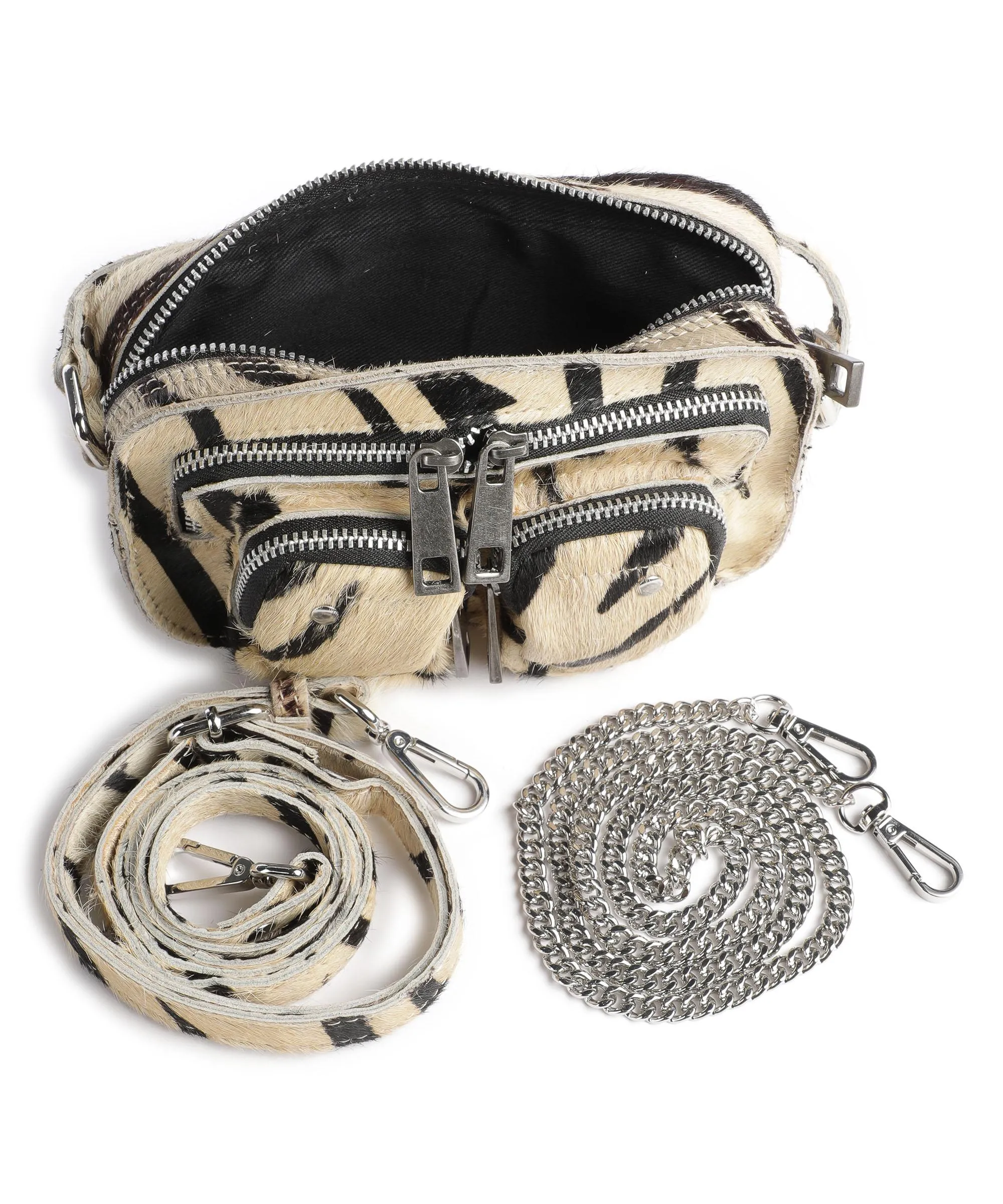  Núnoo Deluxe Helena Borsa a tracolla pelliccia beige  