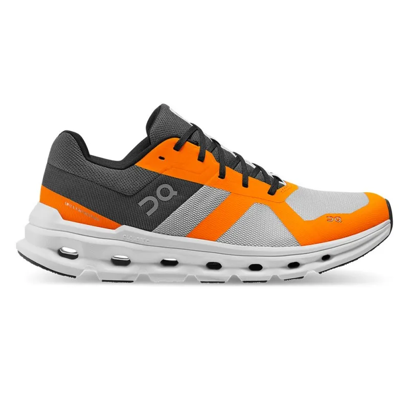 On Cloudrunner Nero Arancione - Scarpe Running Uomo