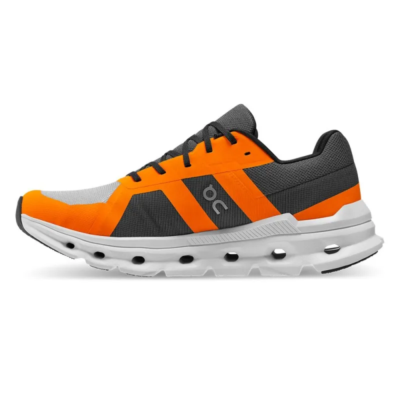 On Cloudrunner Nero Arancione - Scarpe Running Uomo