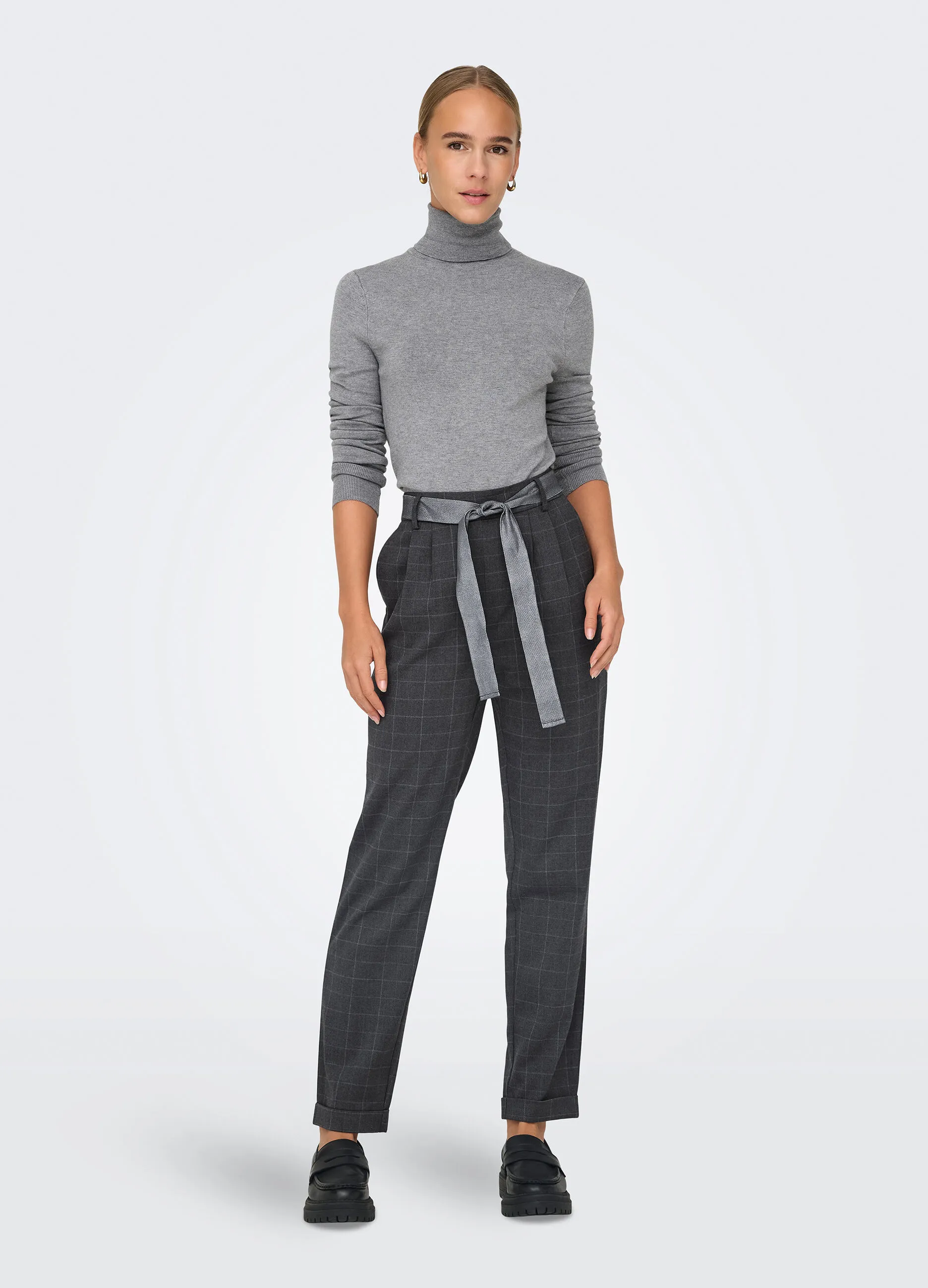 ONLY  Pantaloni con motivo a quadri donna