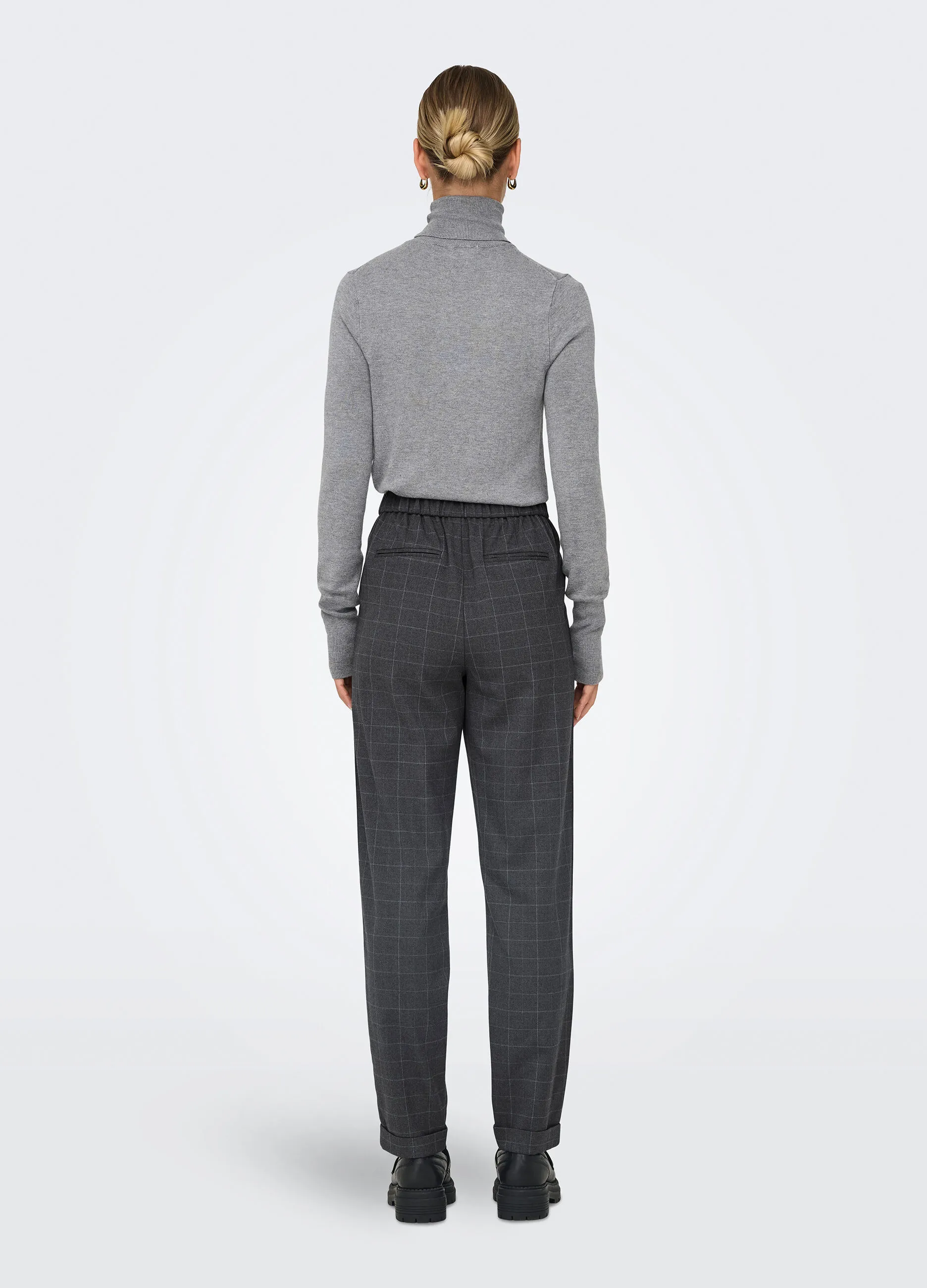 ONLY  Pantaloni con motivo a quadri donna