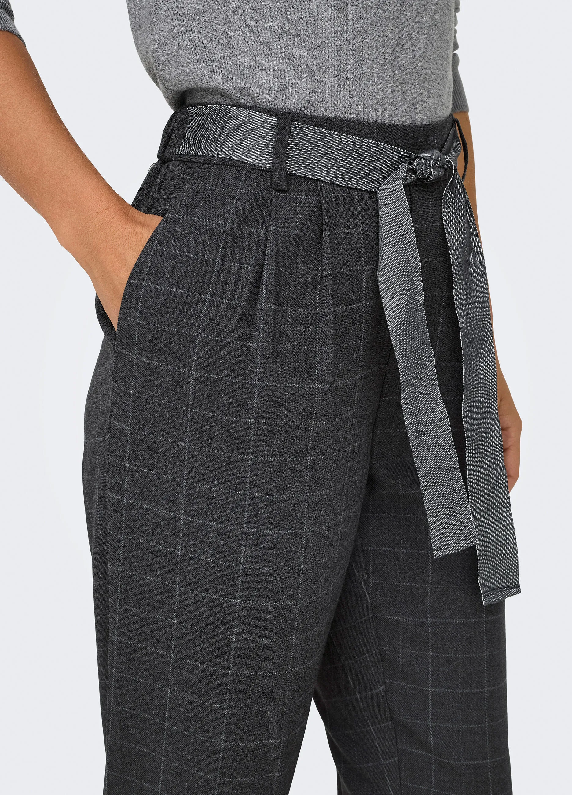 ONLY  Pantaloni con motivo a quadri donna