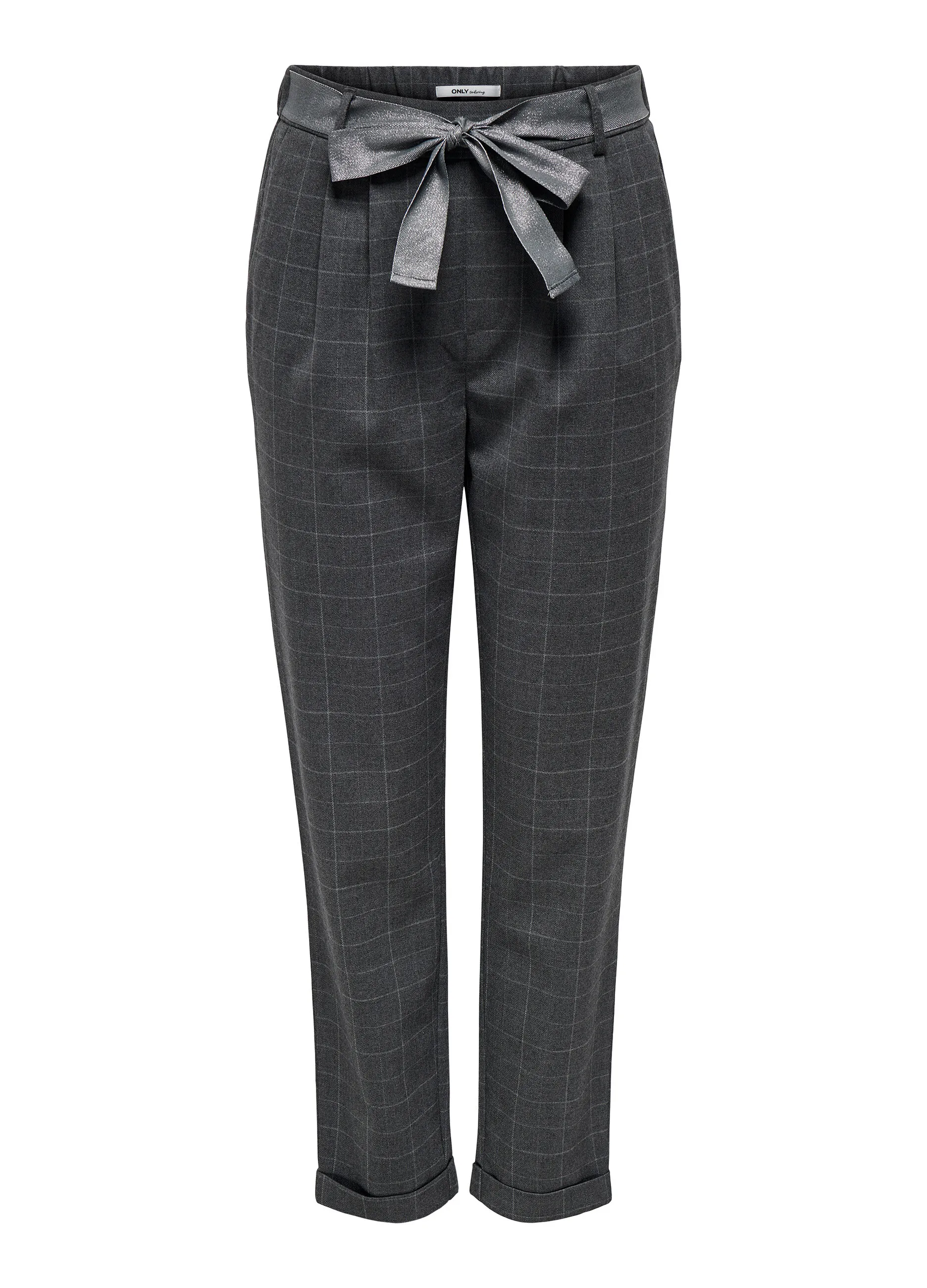 ONLY  Pantaloni con motivo a quadri donna
