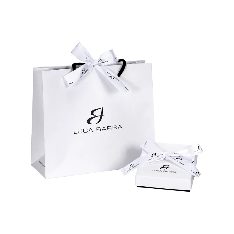 ORECCHINI DONNA IN ACCIAIO IP GOLD CON CRISTALLI BIANCHI