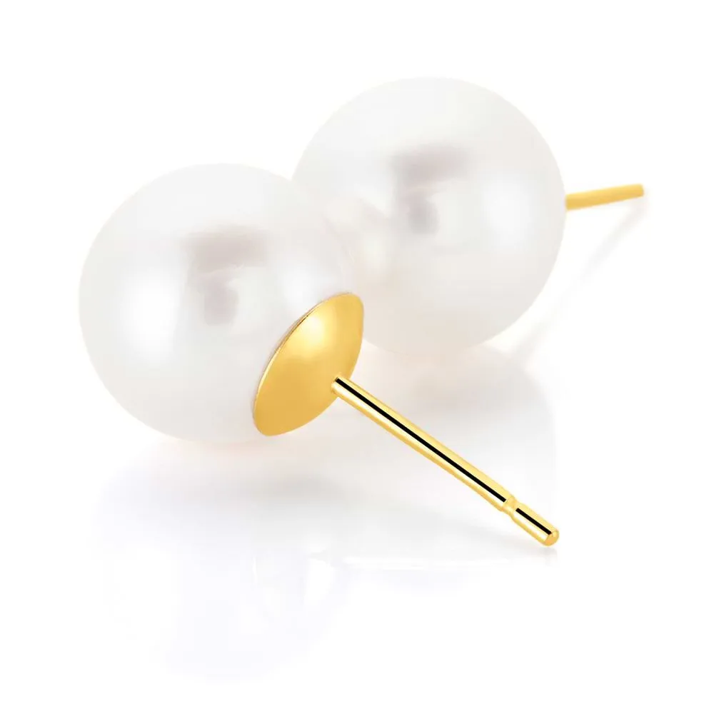 Orecchini Lobo Gabrielle Oro Giallo 375/1000 Perla D'Acqua Dolce Bianco 1413527