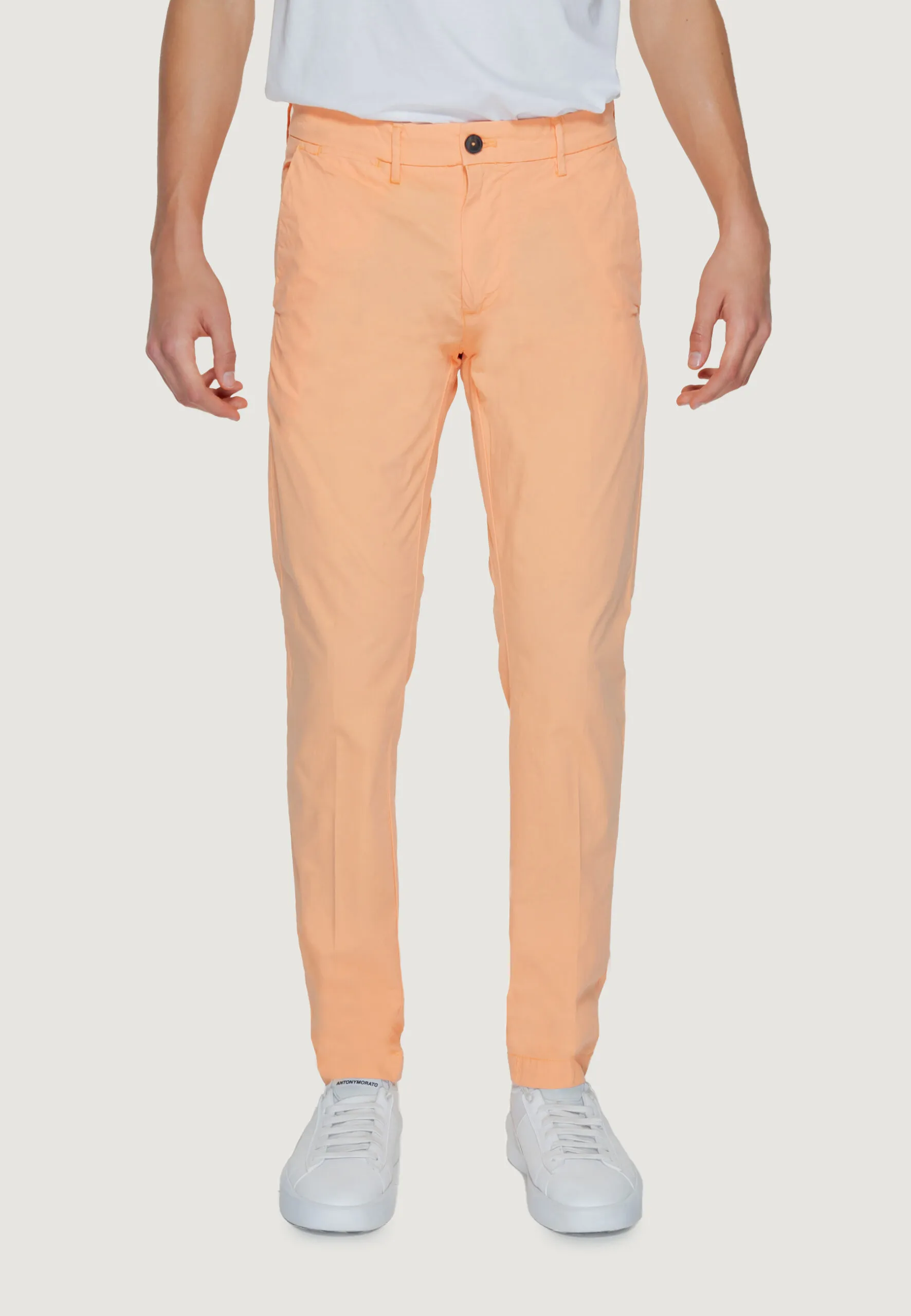 Pantaloni Borghese Chino Todi Pesca