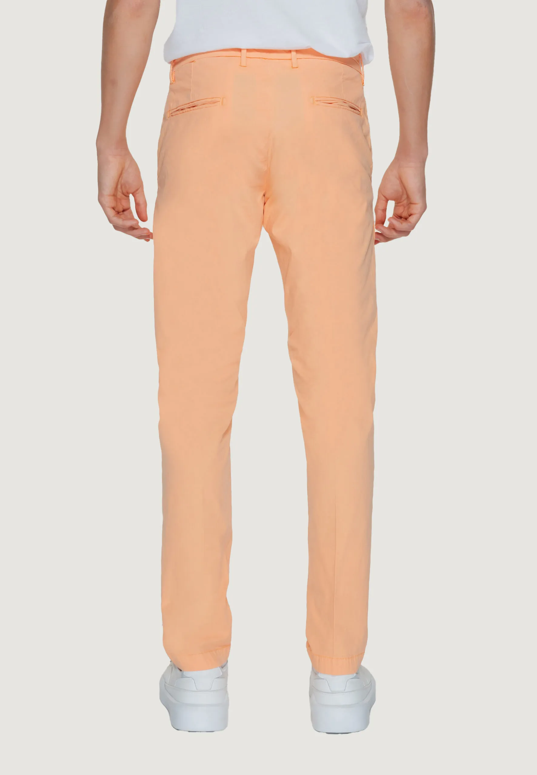 Pantaloni Borghese Chino Todi Pesca