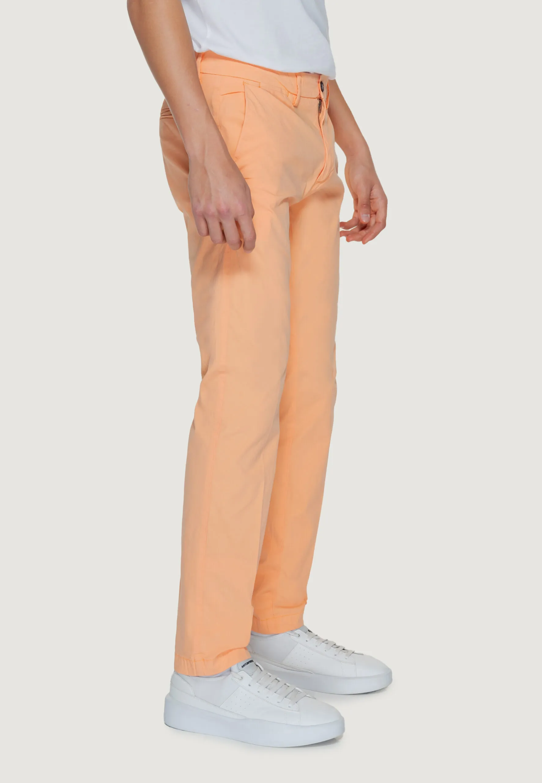 Pantaloni Borghese Chino Todi Pesca