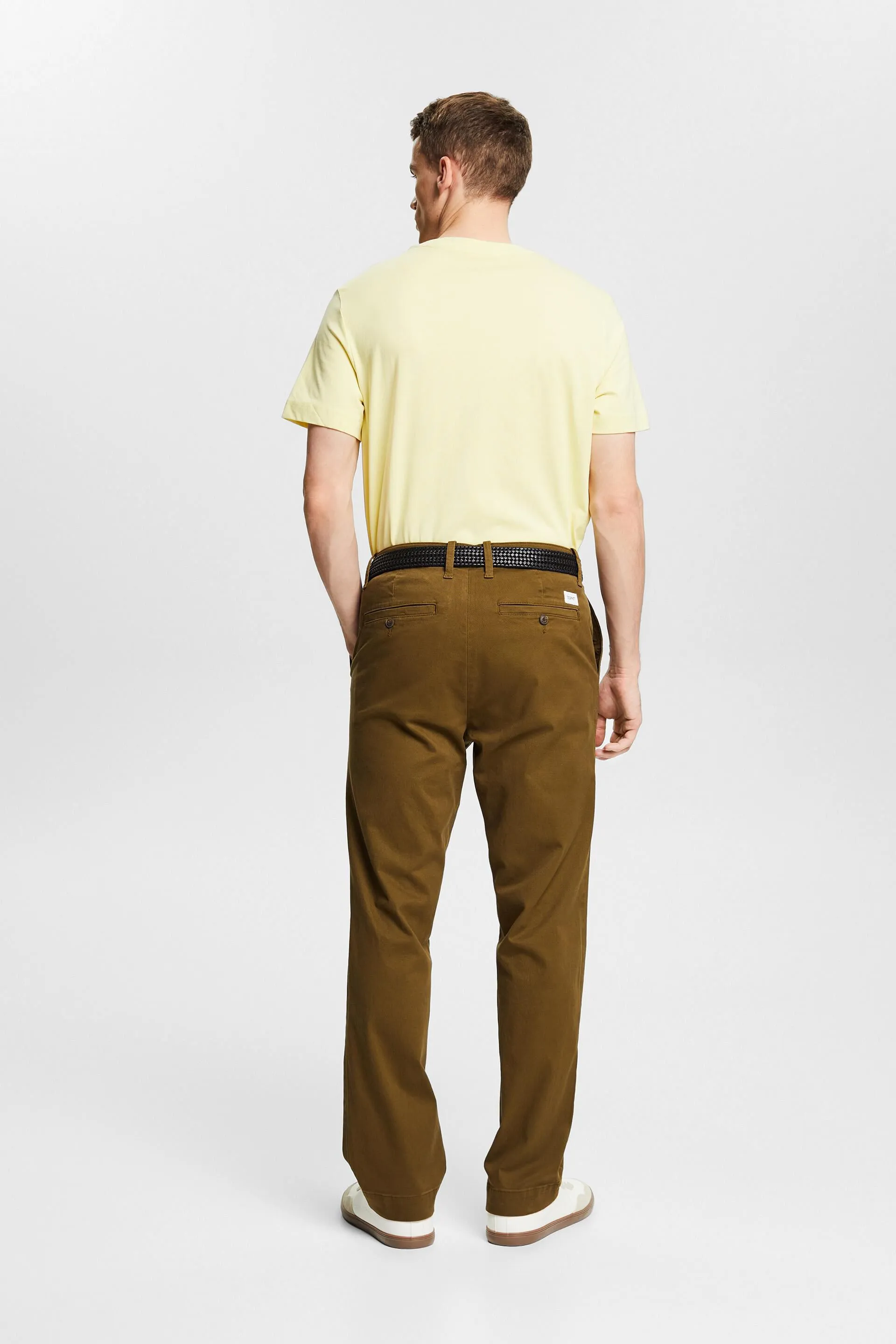 Pantaloni chino a gamba dritta in cotone