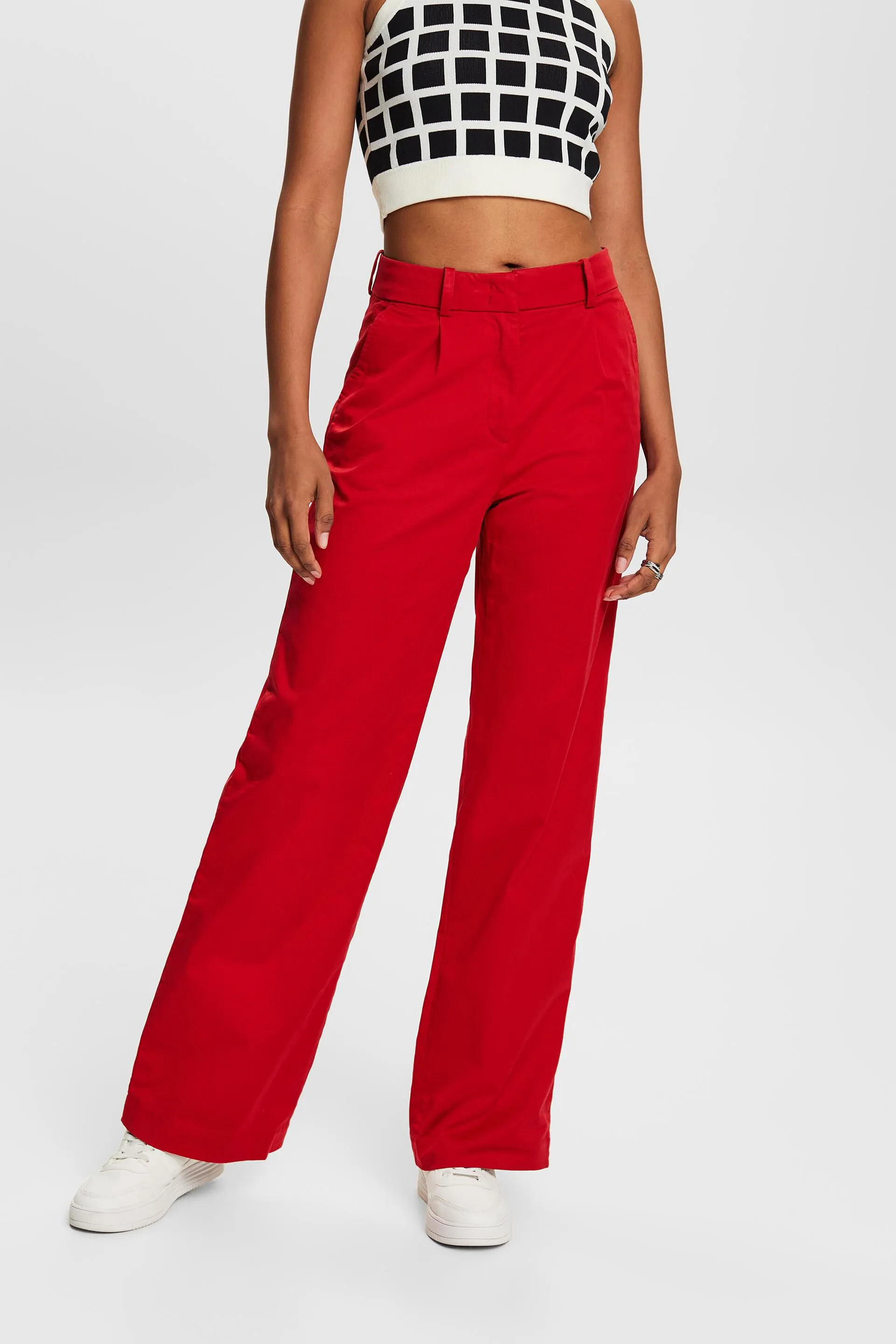 Pantaloni chino a gamba larga