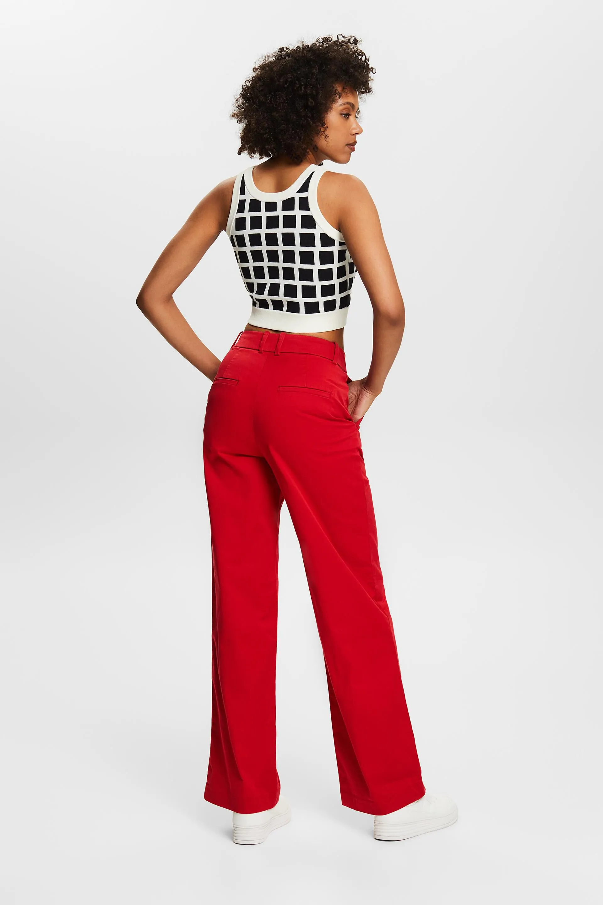 Pantaloni chino a gamba larga