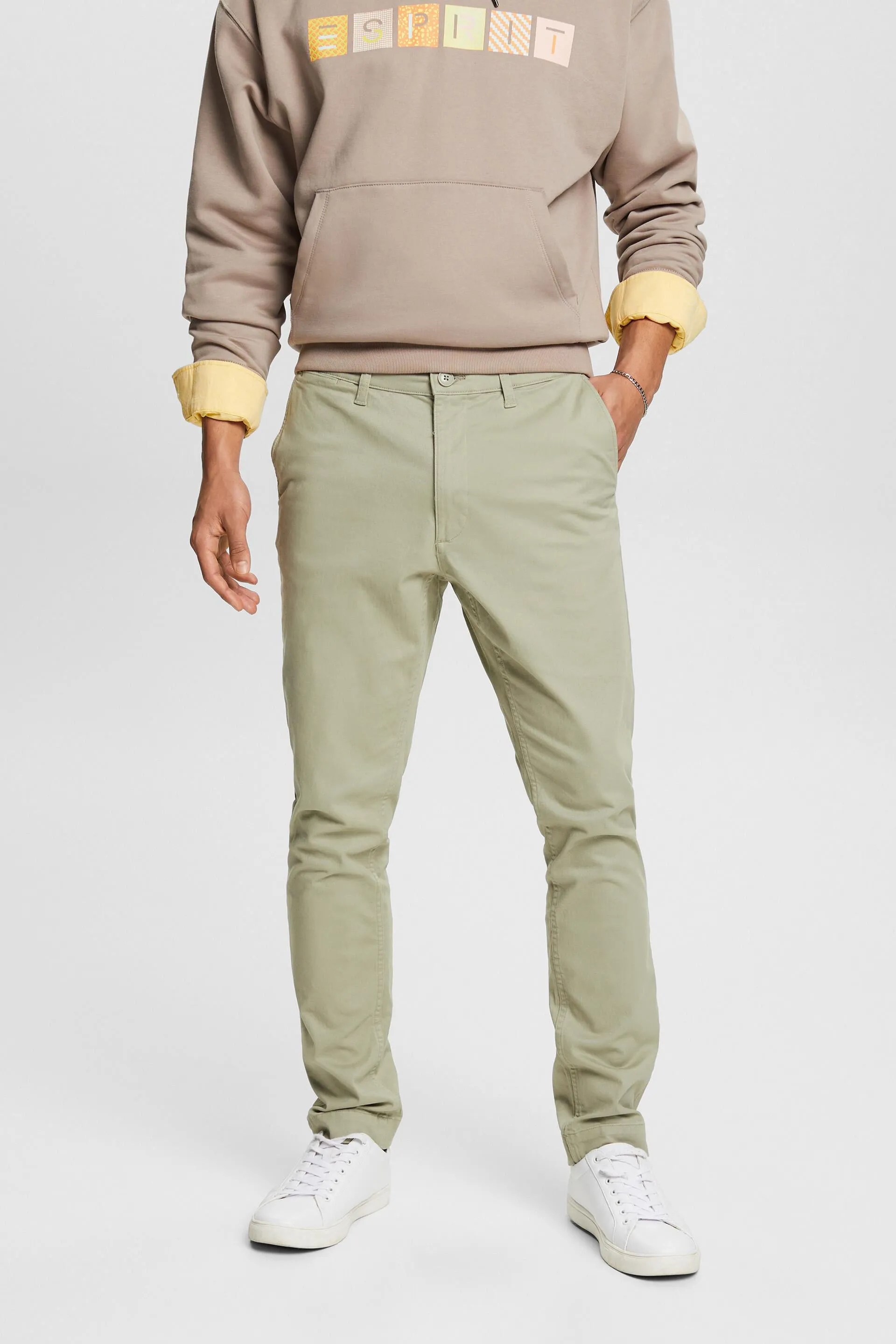 Pantaloni chino con gamba slim