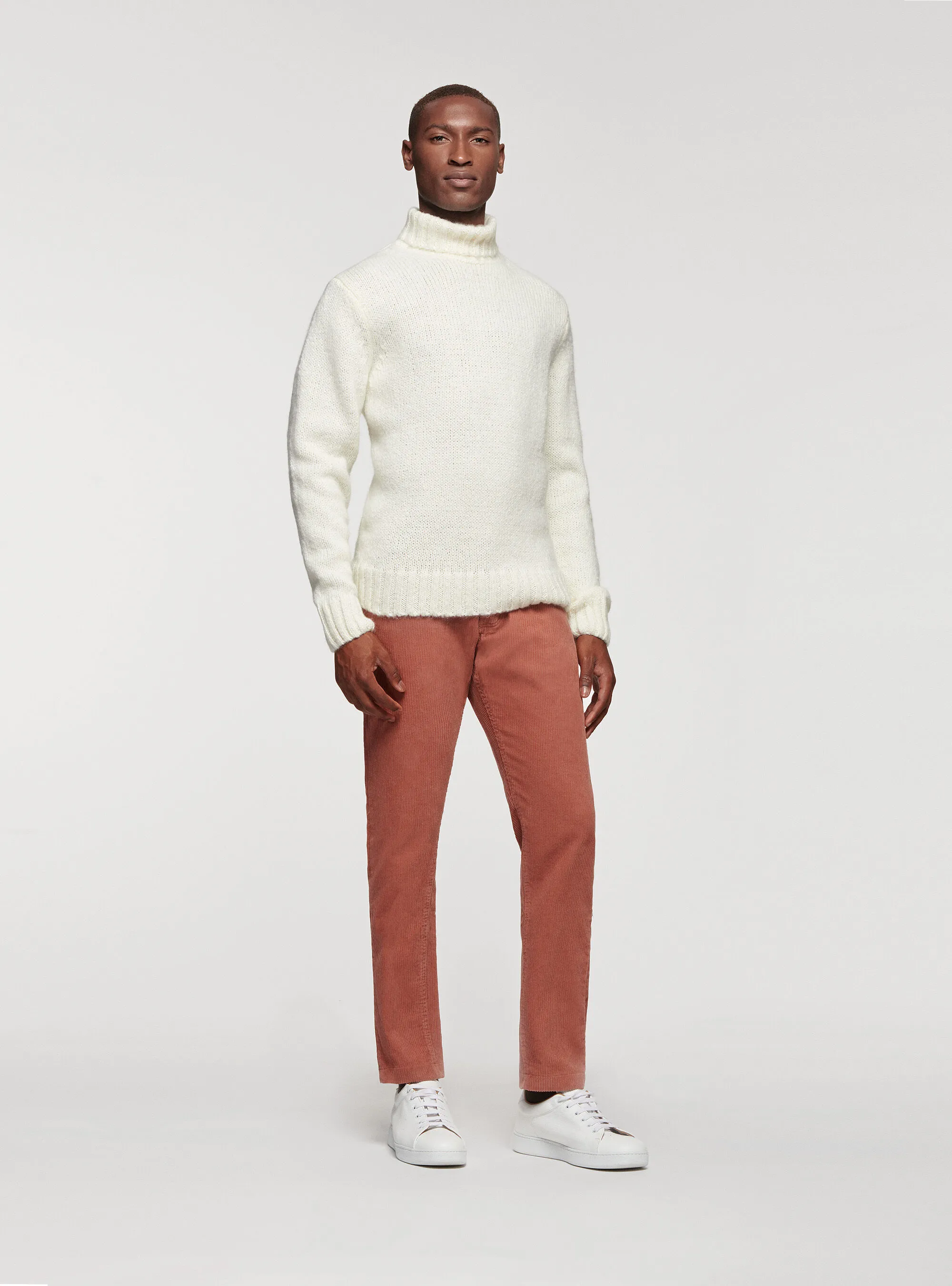 Pantaloni cinque tasche in velluto