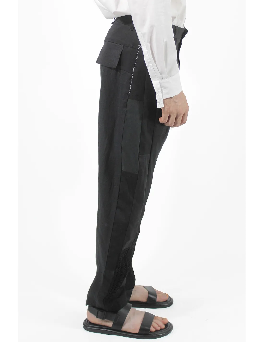   Patch Dark Pants 