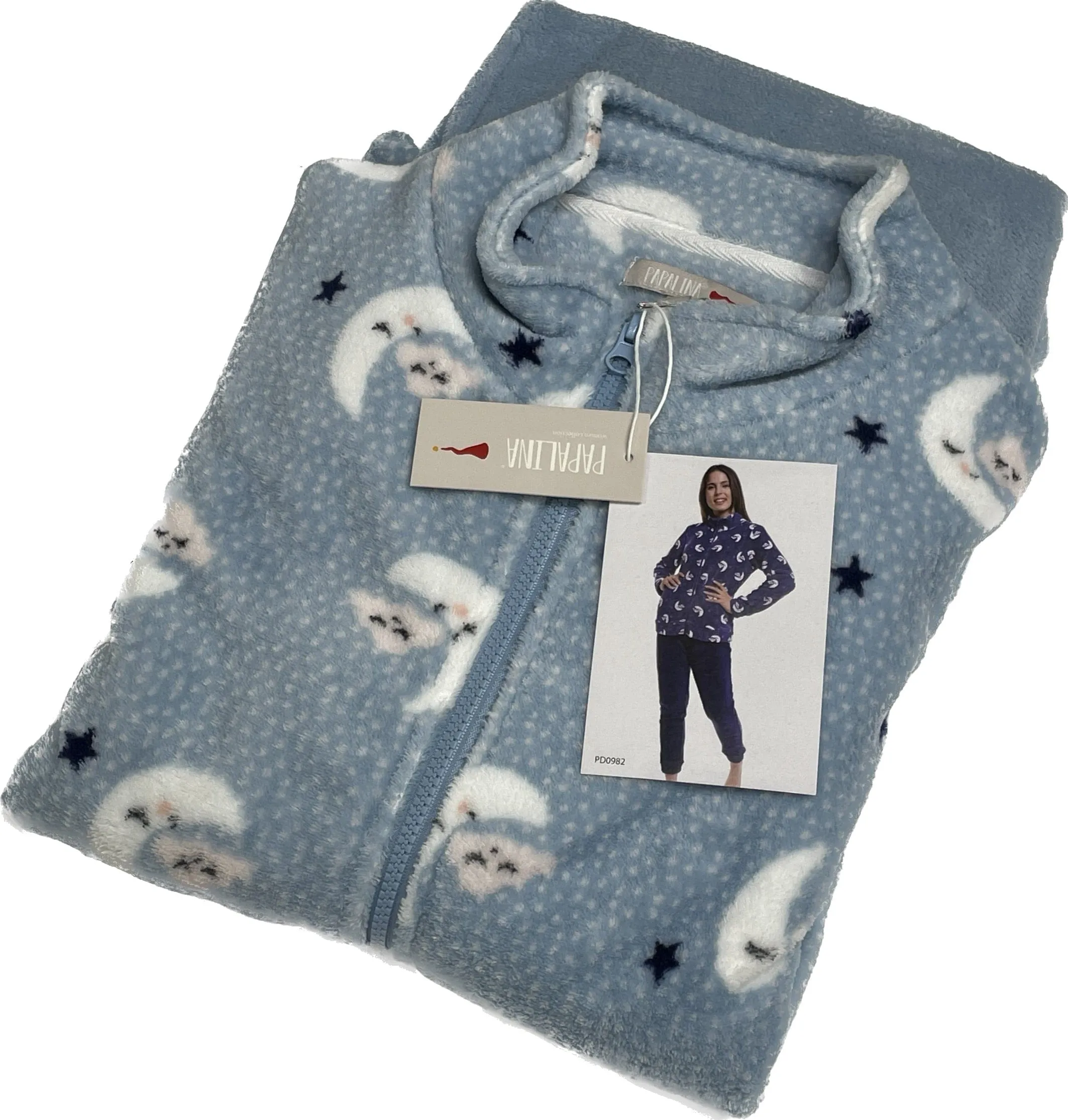 Pigiama Stelle coral fleece donna fashion stock