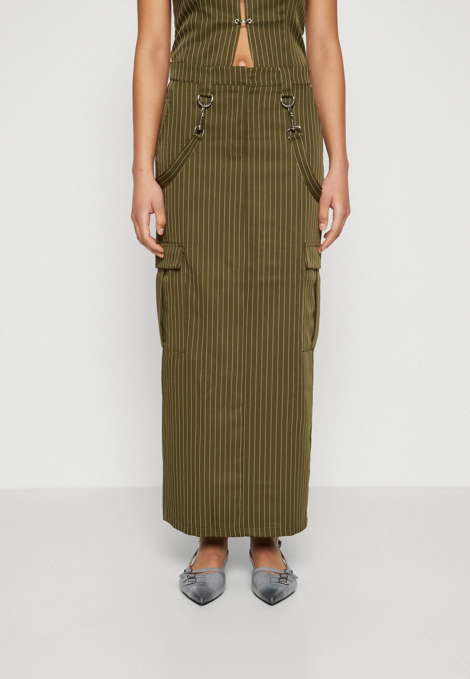 PINSTRIPE SKIRT - Gonna lunga
