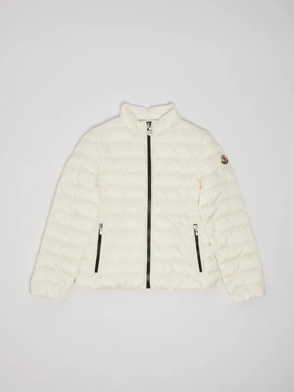 Piumino bambina Moncler Kaukura Bianco