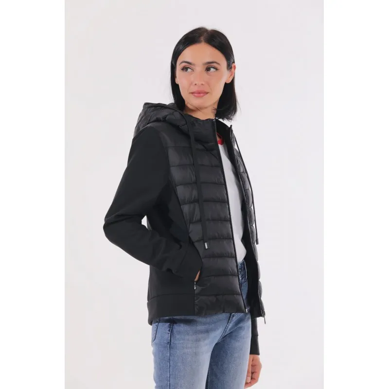 PIUMINO CON DETTAGLI IN NYLON