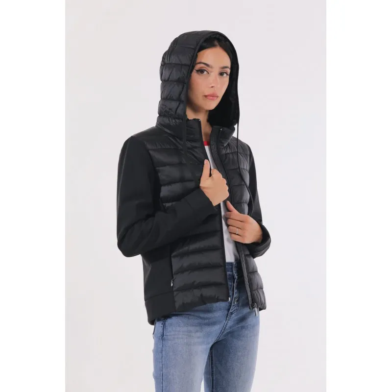 PIUMINO CON DETTAGLI IN NYLON