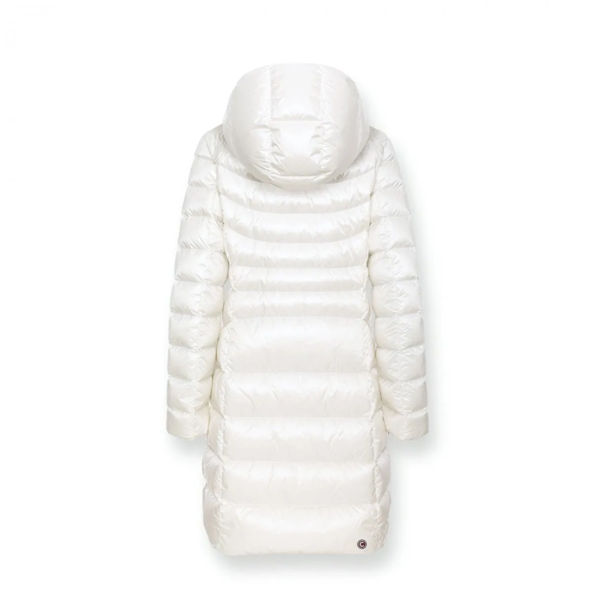 Piumino Lungo Con Pettorina White